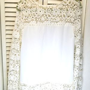 Lace long sleeve blouse